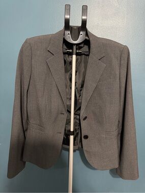 Calvin Klein Gray Women's Classic Blazer